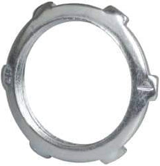 Cooper Crouse-Hinds - 1" Trade, Steel Threaded Rigid/Intermediate (IMC) Conduit Locknut - Noninsulated - Top Tool & Supply