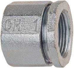 Cooper Crouse-Hinds - 1" Trade, Malleable Iron Threaded Rigid/Intermediate (IMC) Conduit Coupling - Noninsulated - Top Tool & Supply