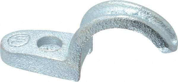 Cooper Crouse-Hinds - 3/4" Pipe, Malleable Iron, Conduit Clamp - 1 Mounting Hole - Top Tool & Supply