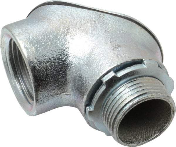 Cooper Crouse-Hinds - 1" Trade, Malleable Iron Threaded Angled Rigid/Intermediate (IMC) Conduit Elbow - Insulated - Top Tool & Supply