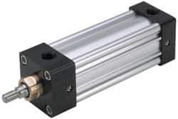 Parker - 8" Stroke x 5" Bore Double Acting Air Cylinder - 1/2 Port, 3/4-16 Rod Thread, 250 Max psi, -10 to 165°F - Top Tool & Supply