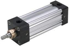 Parker - 8" Stroke x 2" Bore Double Acting Air Cylinder - 3/8 Port, 7/16-20 Rod Thread, 250 Max psi, -10 to 165°F - Top Tool & Supply