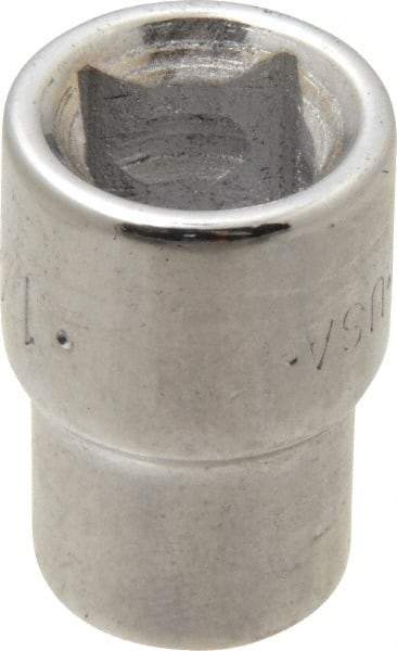 SK - 3/8" Drive, 1/4" Socket, Female Pipe Plug Socket - 4 Points, 1" OAL - Top Tool & Supply