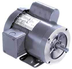 Marathon Electric - 2 Max hp, 3,450 Max RPM, Electric AC DC Motor - 115/208-230 V Input, Single Phase, 56HC Frame, 0.62" Shaft Diam - Top Tool & Supply