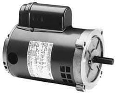 Marathon Electric - 1 Max hp, 3,450 Max RPM, Electric AC DC Motor - 115/208-230 V Input, Single Phase, 56C Frame, 0.62" Shaft Diam - Top Tool & Supply