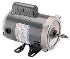 Marathon Electric - 1/4 Max hp, 1,200 Max RPM, Electric AC DC Motor - 115 V Input, Single Phase, 56 Frame, 0.62" Shaft Diam - Top Tool & Supply