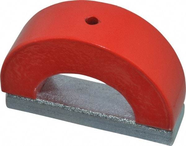 Eclipse - 3" Overall Width, 3/4" Deep, 2-1/2" High, 60 Lb Average Pull Force, Alnico Horseshoe Magnet - 1" Gap Width, 2-1/2" Pole Width, Grade 5 Alnico - Top Tool & Supply