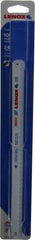 Lenox - 10" Long, 24 Teeth per Inch, Bi-Metal Hand Hacksaw Blade - Toothed Edge, 1/2" Wide x 0.023" Thick, Flexible - Top Tool & Supply