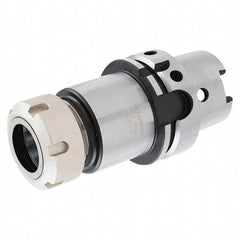 Iscar - 2mm to 20mm Capacity, 120mm Projection, HSK63A Hollow Taper, ER32 Collet Chuck - Through-Spindle - Exact Industrial Supply