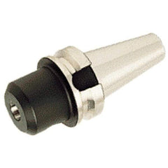 Iscar - BT40 Taper Shank 16mm Hole End Mill Holder/Adapter - 48mm Nose Diam, 65mm Projection, Through-Spindle & DIN Flange Coolant - Exact Industrial Supply