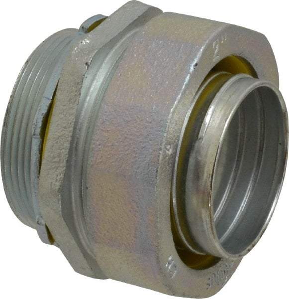 Cooper Crouse-Hinds - 2" Trade, Malleable Iron Threaded Straight Liquidtight Conduit Connector - Noninsulated - Top Tool & Supply