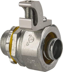 Cooper Crouse-Hinds - 1/2" Trade, Malleable Iron Threaded Straight Liquidtight Conduit Connector - Noninsulated - Top Tool & Supply