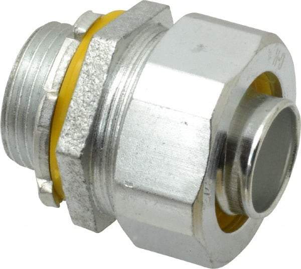 Cooper Crouse-Hinds - 3/4" Trade, Malleable Iron Threaded Straight Liquidtight Conduit Connector - Noninsulated - Top Tool & Supply