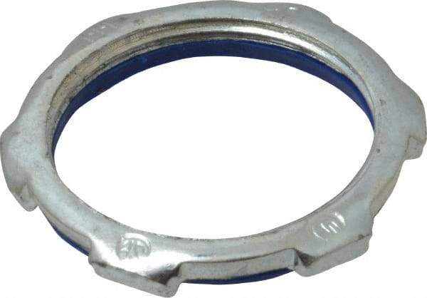 Cooper Crouse-Hinds - 1-1/4" Trade, Steel Threaded Rigid/Intermediate (IMC) Conduit Locknut - Noninsulated - Top Tool & Supply