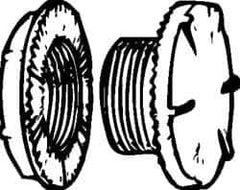 Cooper Crouse-Hinds - 1/2" Trade, Stainless Steel Threaded Rigid/Intermediate (IMC) Conduit Plug - Noninsulated - Top Tool & Supply