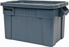 Rubbermaid - 20 Gal, 400 Lb Load Capacity Gray Polypropylene Tote Container - Nesting, 27.9" Long x 17.4" Wide x 15.1" High, Lid Included - Top Tool & Supply