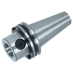 Iscar - DIN69871-50 Outside Taper, CF4 Inside Modular Connection, DIN69871 to Click-Fit Taper Adapter - 100mm Projection, 44.5mm Nose Diam, Through Coolant - Exact Industrial Supply