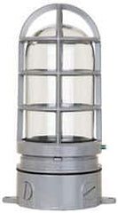 Cooper Crouse-Hinds - 120 Volt, 100 Watt, Incandescent Hazardous Location Light Fixture - Vaporproof, Corrosion & Heat Resistant, Aluminum Housing, 4-1/4" Wide x 8-7/8" High - Top Tool & Supply