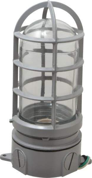 Cooper Crouse-Hinds - 120 Volt, 100 Watt, Incandescent Hazardous Location Light Fixture - Vaporproof, Corrosion & Heat Resistant, Aluminum Housing, 4-1/4" Wide x 8-7/8" High - Top Tool & Supply