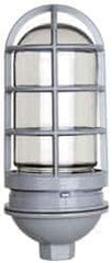 Cooper Crouse-Hinds - 120 Volt, 100 Watt, Incandescent Hazardous Location Light Fixture - Vaporproof, Corrosion & Heat Resistant, Aluminum Housing, 4-1/4" Wide x 9-3/8" High - Top Tool & Supply