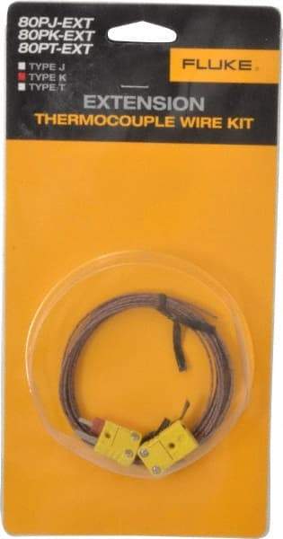 Fluke - Electrical Test Equipment Extension Wire Kit - Use with K-Type Thermometers - Top Tool & Supply