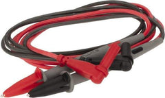 Fluke - Black/Red Electrical Test Equipment Leads - Use with Digital Multimeters - Top Tool & Supply