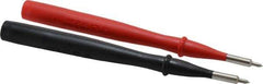 Fluke - Black/Red Electrical Test Equipment Probe - Use with IEC Electrical Wall Outlets - Top Tool & Supply