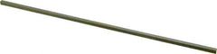 Precision Brand - 12" Long, Gold Dichromate-Plated Key Stock - Medium Carbon Steel - Top Tool & Supply