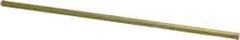 Precision Brand - 12" Long, Gold Dichromate-Plated Key Stock - Medium Carbon Steel - Top Tool & Supply