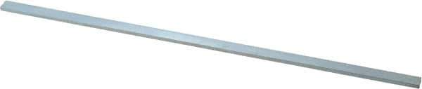 Precision Brand - 12" Long x 3/8" High x 1/8" Wide, Zinc-Plated Key Stock - Low Carbon Steel - Top Tool & Supply