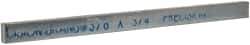 Precision Brand - 12" Long x 3/4" High x 3/8" Wide, Zinc-Plated Key Stock - Low Carbon Steel - Top Tool & Supply