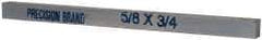 Precision Brand - 12" Long x 3/4" High x 5/8" Wide, Zinc-Plated Key Stock - Low Carbon Steel - Top Tool & Supply