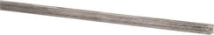 Precision Brand - 12" Long x 1/8" High x 1/8" Wide, Plain Key Stock - Low Carbon Steel - Top Tool & Supply