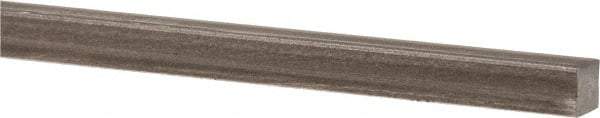 Precision Brand - 12" Long x 1/4" High x 1/4" Wide, Plain Key Stock - Low Carbon Steel - Top Tool & Supply