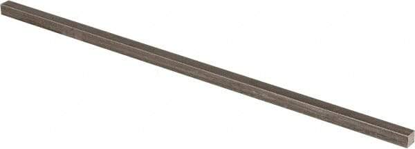 Precision Brand - 12" Long x 5/16" High x 5/16" Wide, Plain Key Stock - Low Carbon Steel - Top Tool & Supply