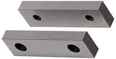 Gibraltar - 8-1/8" Wide x 2-1/2" High x 1" Thick, Flat/No Step Vise Jaw - Soft, Aluminum, Fixed Jaw, Compatible with 8" Vises - Top Tool & Supply