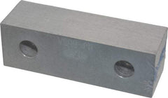 Gibraltar - 6-1/8" Wide x 2" High x 1" Thick, Flat/No Step Vise Jaw - Soft, Aluminum, Fixed Jaw, Compatible with 6" Vises - Top Tool & Supply