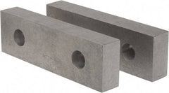 Gibraltar - 8-1/8" Wide x 2-1/2" High x 1-1/4" Thick, Flat/No Step Vise Jaw - Soft, Aluminum, Fixed Jaw, Compatible with 8" Vises - Top Tool & Supply