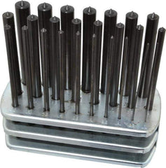 Spellmaco - 25 Piece, 1 to 13mm, Transfer Punch Set - Top Tool & Supply