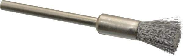 Anderson - 1/4" Brush Diam, Crimped, End Brush - 1/8" Diam Shank, 25,000 Max RPM - Top Tool & Supply