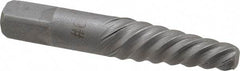 Interstate - Spiral Flute Screw Extractor - #6 Extractor for 5/8 to 7/8" Screw, 3-3/4" OAL - Top Tool & Supply