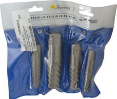 Interstate - 4 Piece Spiral Flute Screw Extractor Set - Screw Range 3/4 to 2-1/8" - Top Tool & Supply