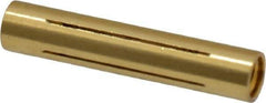 Made in USA - 1/4" Diam Through Hole Barrel Cylinder - 1-1/4" Barrel Length, Eccentric Slot - Top Tool & Supply