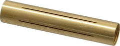 Made in USA - 1/2" Diam Through Hole Barrel Cylinder - 2-1/2" Barrel Length, Eccentric Slot - Top Tool & Supply