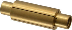 Made in USA - 15/16" Diam Through Hole Barrel Cylinder - 3" Barrel Length, Eccentric Slot - Top Tool & Supply