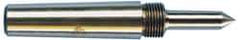 Riten - 1" Head Diam, Carbide-Tipped Steel Standard Point Solid Dead Center - 3MT Morse Taper, 1" Point Diam, 1-5/8" Point Length, 2-3/8" OAL - Top Tool & Supply