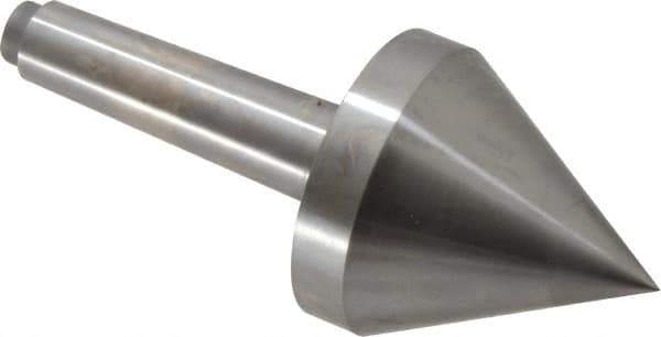 Riten - 2-3/4" Head Diam, Hardened Tool Steel Pipe Nose Point Solid Dead Center - 3MT Morse Taper, 2-3/4" Point Diam, 2.37" Point Length, 3.38" OAL - Top Tool & Supply