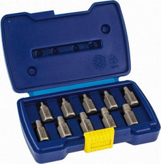 Irwin Hanson - 10 Piece Spiral Flute Screw Extractor Set - Screw Range 1/8 to 13/32" - Top Tool & Supply