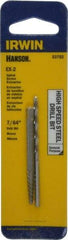 Irwin - 2 Piece Spiral Flute Screw Extractor & Drill Set - Screw Range 5/32 to 7/32" - Top Tool & Supply