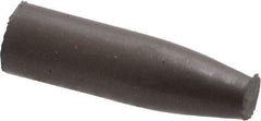 Cratex - 9/32" Max Diam x 1" Long, Cone, Rubberized Point - Medium Grade, Silicon Carbide, 1/16" Arbor Hole, Unmounted - Top Tool & Supply